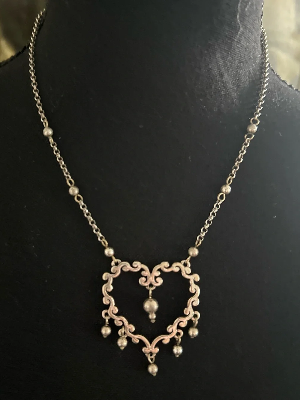 Brighton Summer Love Filigree Heart Pendant Necklace - Retired